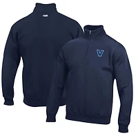 Men's Navy Villanova Wildcats Big Cotton Quarter-Zip Pullover Sweatshirt