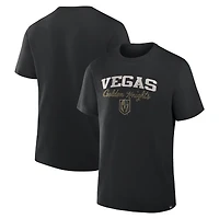 Men's Fanatics Black Vegas Golden Knights Legacy Cross Check T-Shirt