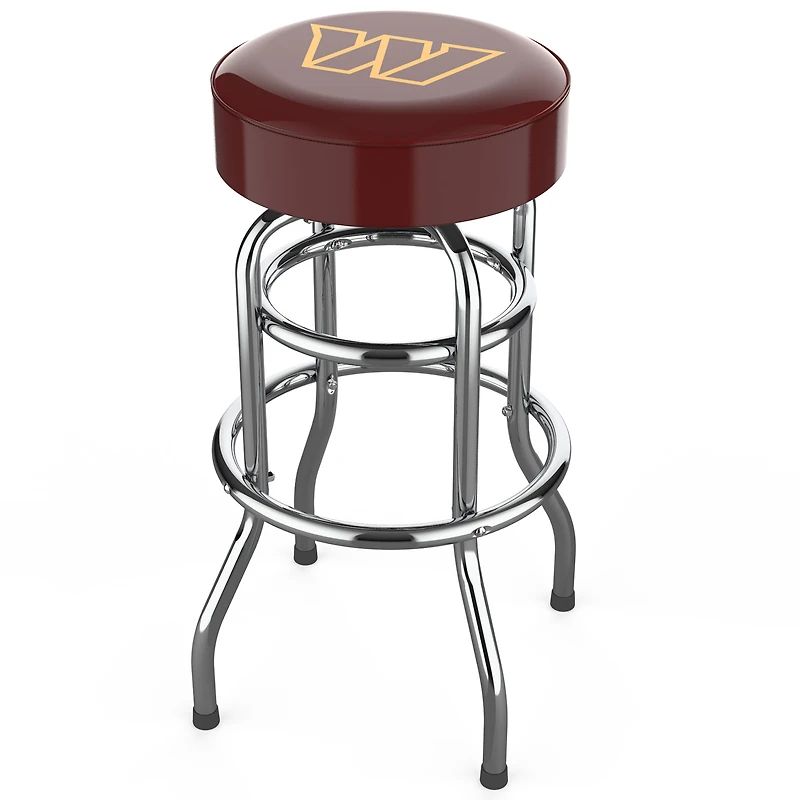 Imperial  Washington Commanders Team Chrome Bar Stool