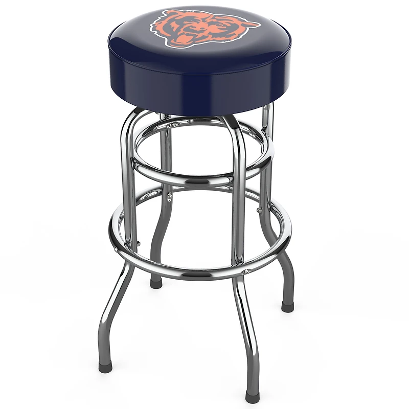 Imperial Chicago Bears Team Chrome Bar Stool