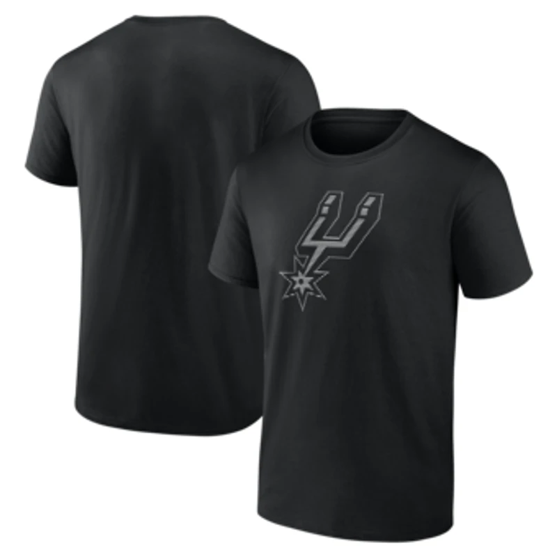 Men's Fanatics Black San Antonio Spurs Cotton T-Shirt