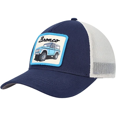 Men's American Needle Navy Bronco Valin Trucker Snapback Hat