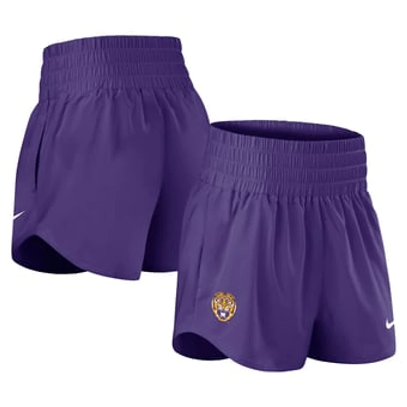 Women's Nike Purple LSU Tigers Performance One Dri-FIT High-Rise Shorts