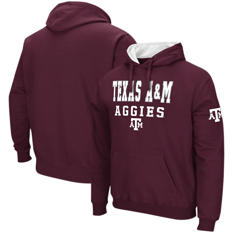 Men's Colosseum Maroon Texas A&M Aggies Sunrise Pullover Hoodie