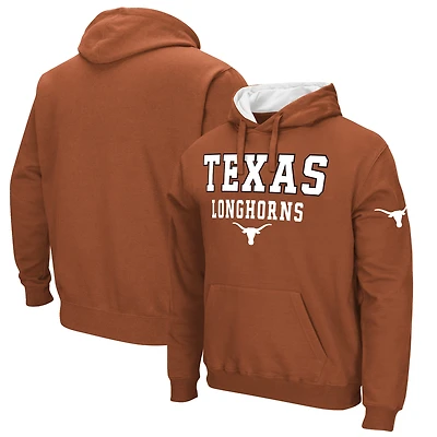Men's Colosseum Burnt Orange Texas Longhorns Sunrise Pullover Hoodie