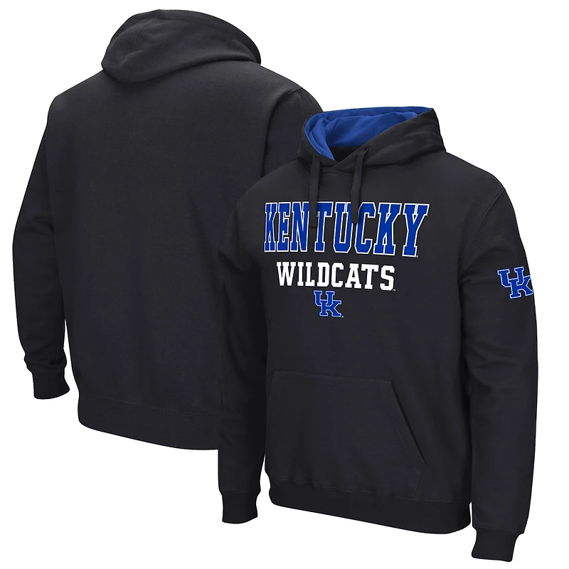 Men's Colosseum Black Kentucky Wildcats Sunrise Pullover Hoodie