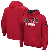 Men's Colosseum Red Texas Tech Red Raiders Sunrise Pullover Hoodie