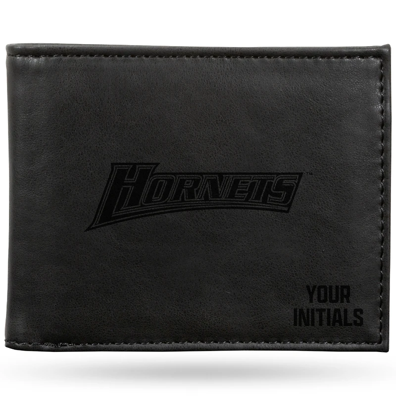Black Delaware State Hornets Personalized Billfold Wallet