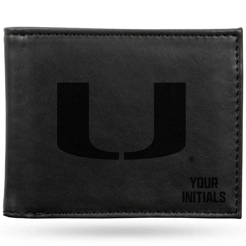 Miami Hurricanes Personalized Billfold Wallet
