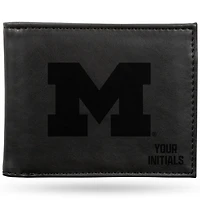 Black Michigan Wolverines Personalized Billfold Wallet