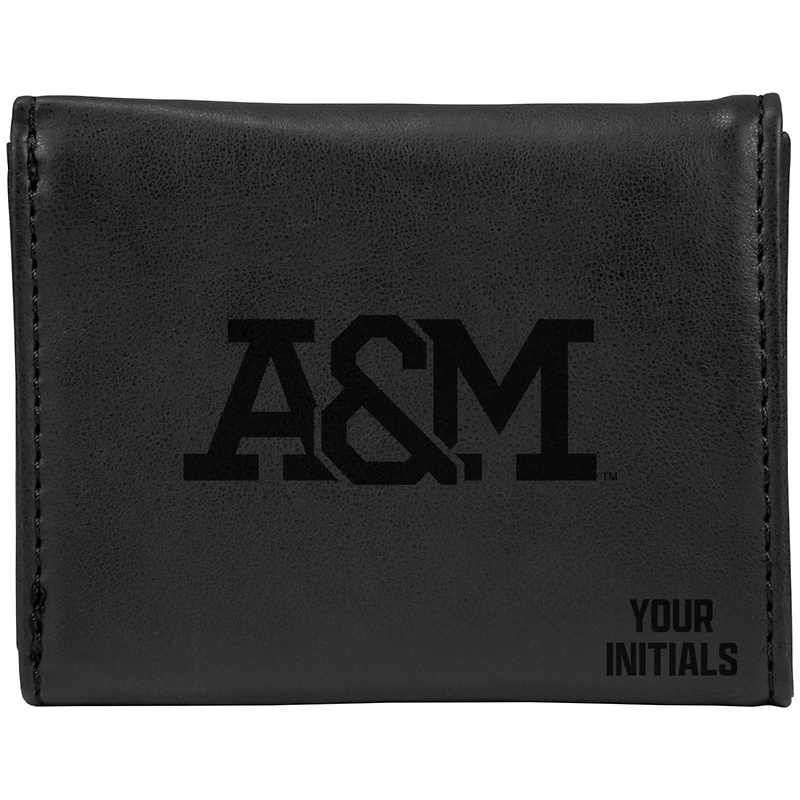 Black Florida A&M Rattlers Personalized Trifold Wallet