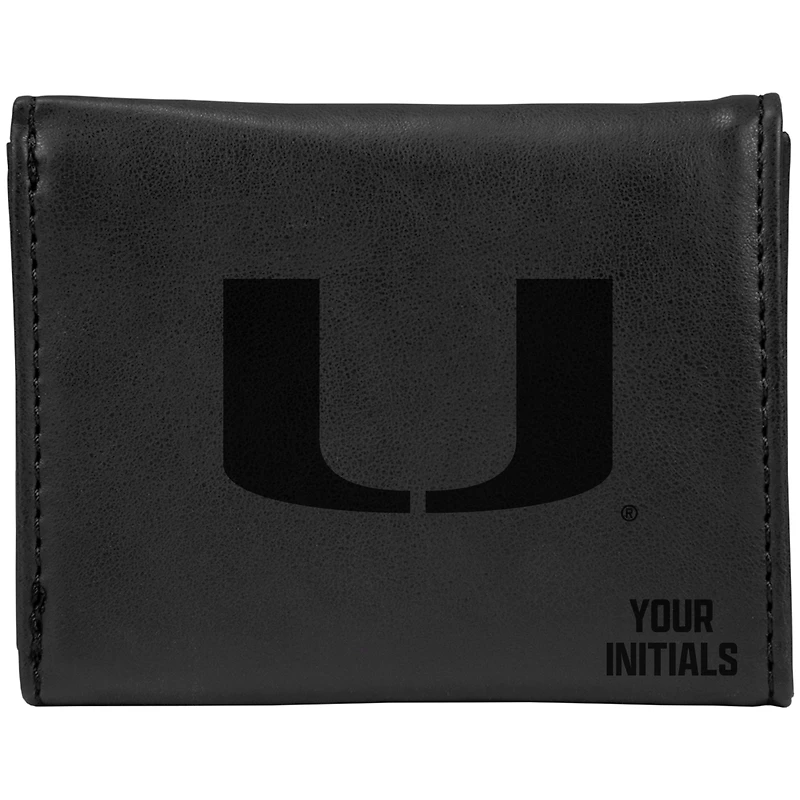 Miami Hurricanes Personalized Trifold Wallet