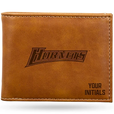 Brown Delaware State Hornets Personalized Billfold Wallet