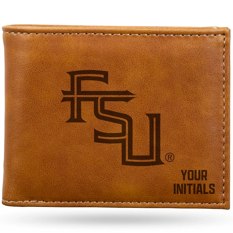 Brown Florida State Seminoles Personalized Billfold Wallet