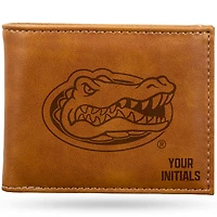 Brown Florida Gators Personalized Billfold Wallet