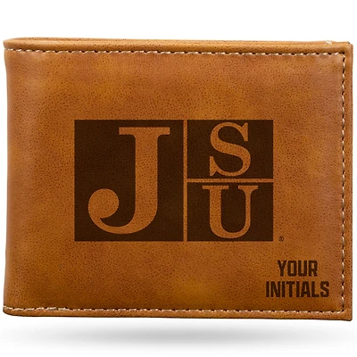 Brown Jackson State Tigers Personalized Billfold Wallet