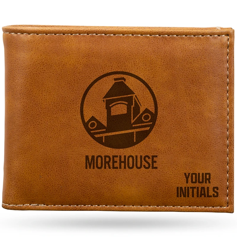 Brown Morehouse Maroon Tigers Personalized Billfold Wallet