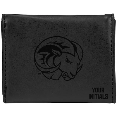 Black Winston-Salem State Rams Personalized Trifold Wallet