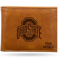 Brown Ohio State Buckeyes Personalized Billfold Wallet