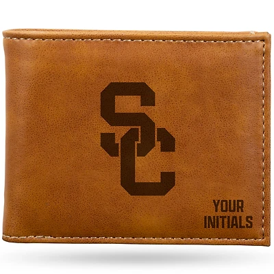Brown USC Trojans Personalized Billfold Wallet