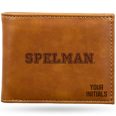 Brown Spelman College Jaguars Personalized Billfold Wallet