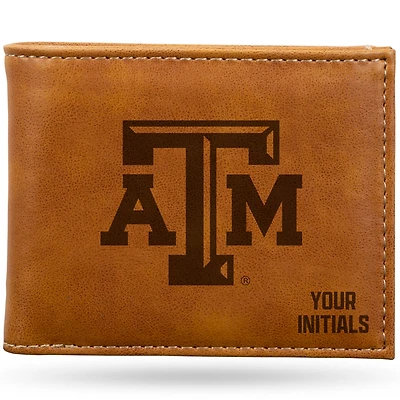 Brown Texas A&M Aggies Personalized Billfold Wallet