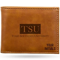 Brown Texas Southern Tigers Personalized Billfold Wallet