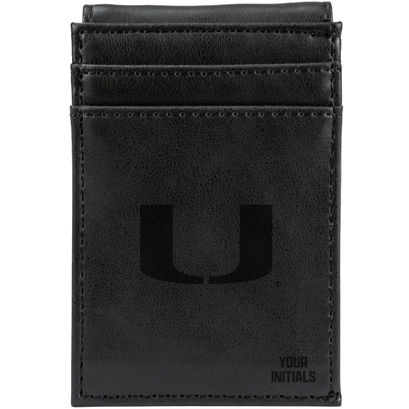 Miami Hurricanes Personalized Front Pocket Wallet