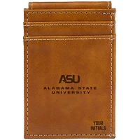Brown Alabama State Hornets Personalized Front Pocket Wallet