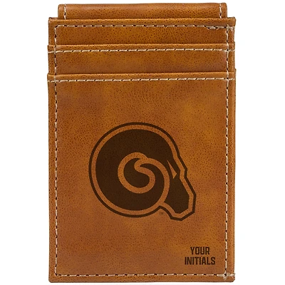 Brown Albany State Golden Rams Personalized Front Pocket Wallet