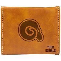 Brown Albany State Golden Rams Personalized Trifold Wallet