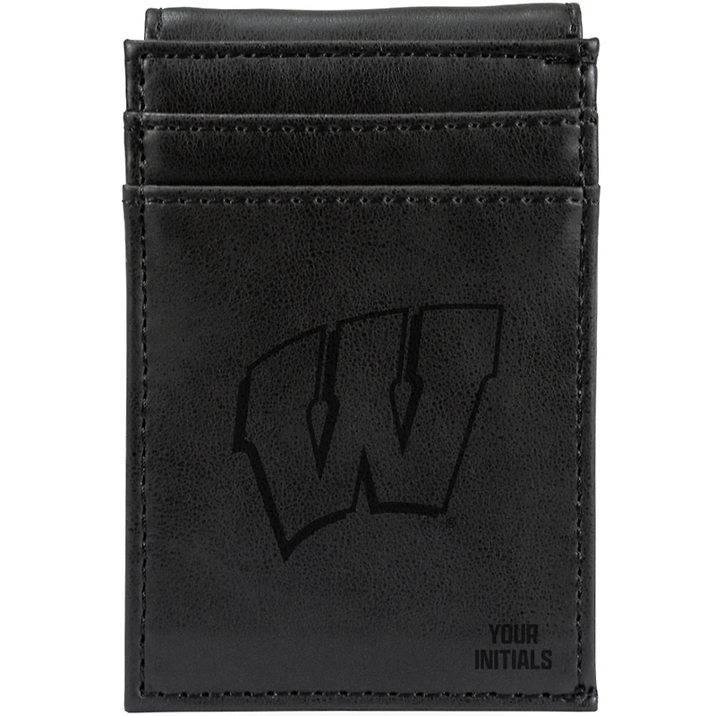 Wisconsin Badgers Personalized Front Pocket Wallet
