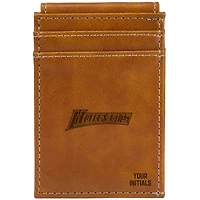 Brown Delaware State Hornets Personalized Front Pocket Wallet
