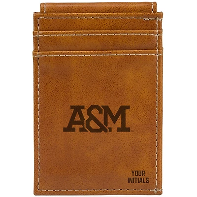 Brown Florida A&M Rattlers Personalized Front Pocket Wallet