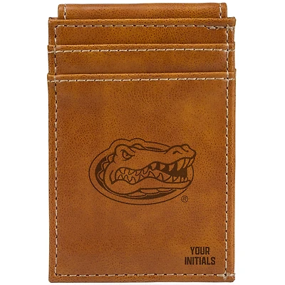 Brown Florida Gators Personalized Front Pocket Wallet