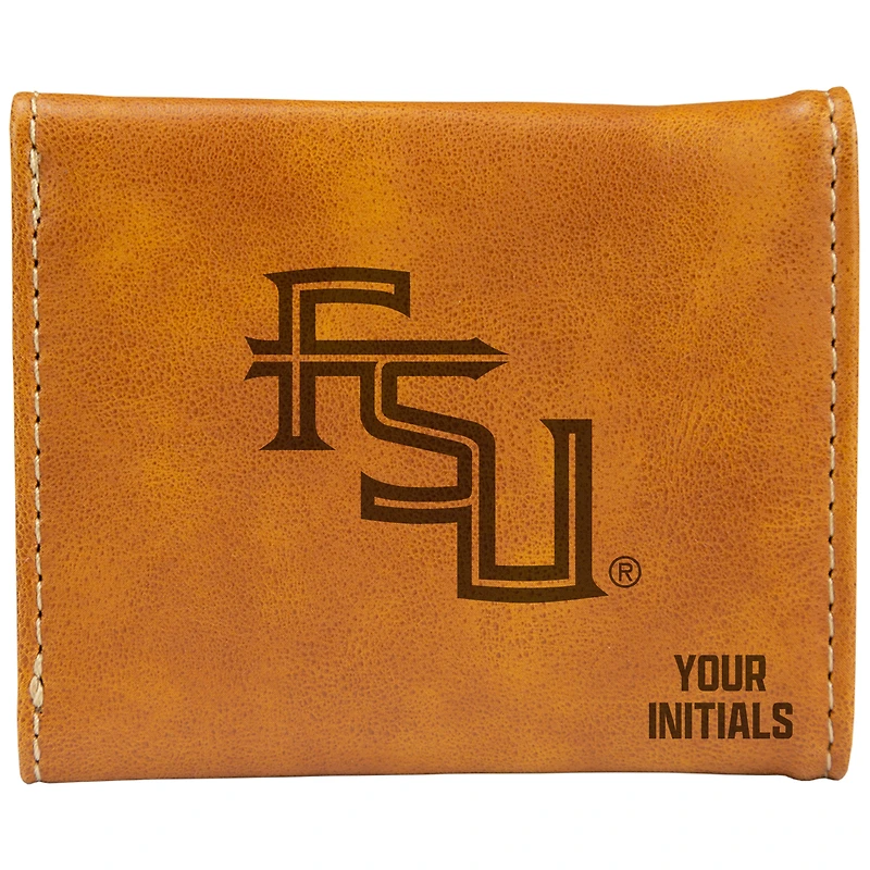 Brown Florida State Seminoles Personalized Trifold Wallet