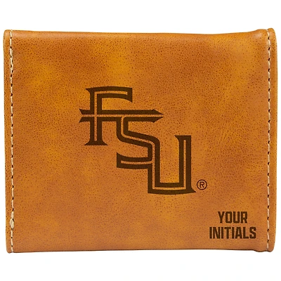 Brown Florida State Seminoles Personalized Trifold Wallet