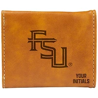 Brown Florida State Seminoles Personalized Trifold Wallet
