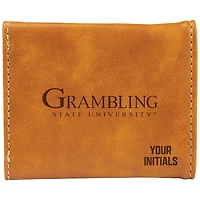Brown Grambling Tigers Personalized Trifold Wallet
