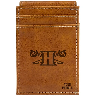 Brown Hampton Pirates Personalized Front Pocket Wallet