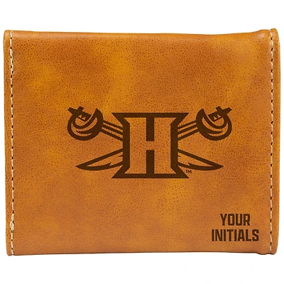 Brown Hampton Pirates Personalized Trifold Wallet