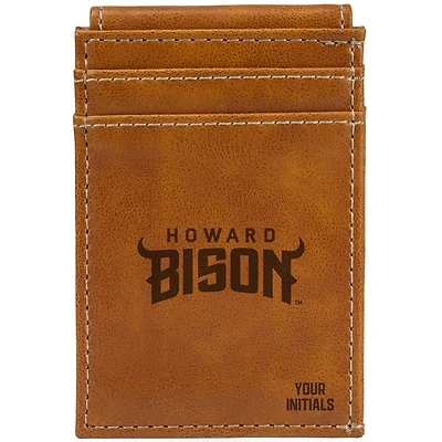 Brown Howard Bison Personalized Front Pocket Wallet