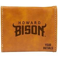Brown Howard Bison Personalized Trifold Wallet