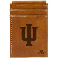 Brown Indiana Hoosiers Personalized Front Pocket Wallet