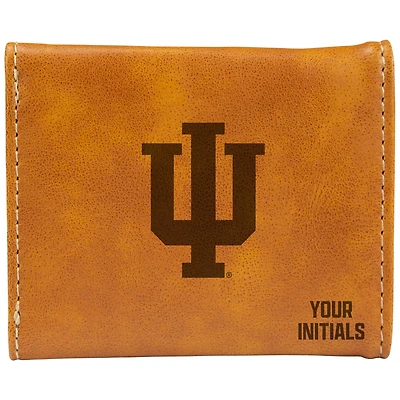 Brown Indiana Hoosiers Personalized Trifold Wallet