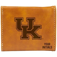 Brown Kentucky Wildcats Personalized Trifold Wallet