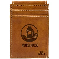 Brown Morehouse Maroon Tigers Personalized Front Pocket Wallet