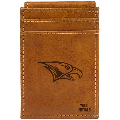 Brown North Carolina Central Eagles Personalized Front Pocket Wallet