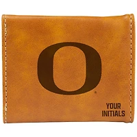 Brown Oregon Ducks Personalized Trifold Wallet
