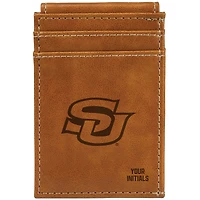 Brown Southern University Jaguars Personalized Front Pocket Wallet